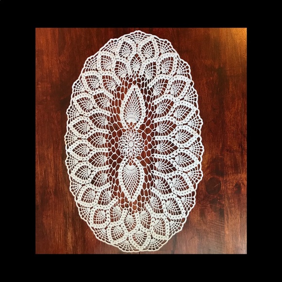 Handmade Crochet Table Center Piece - Picture 3 of 3